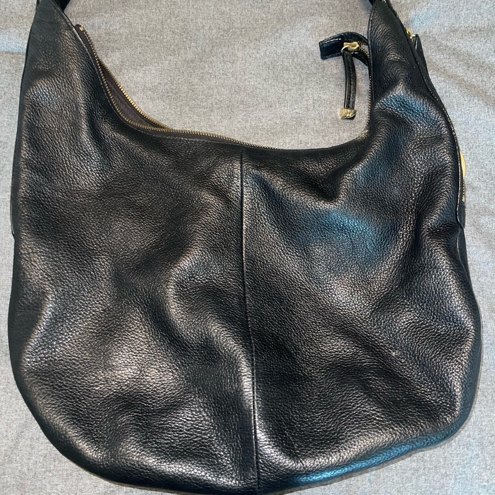 Halston Heritage genuine leather shoulder bag